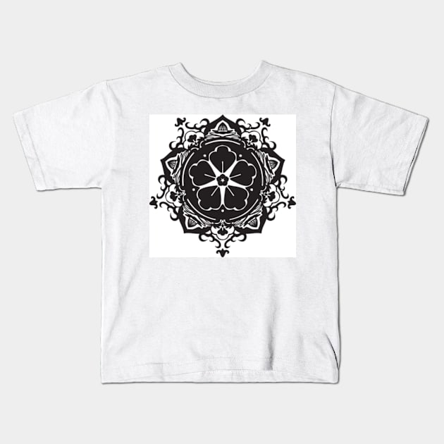 Decorative Ornament White Kids T-Shirt by Shop Ovov